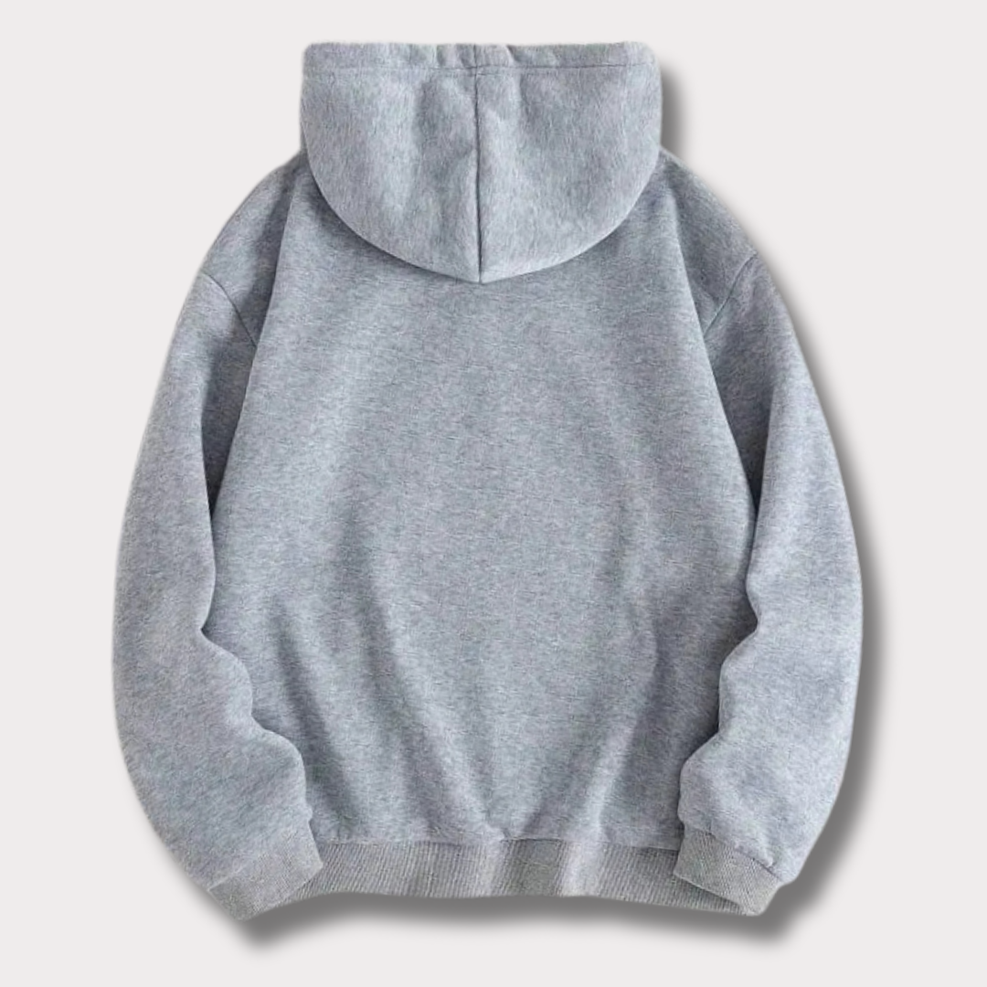 Stylish Comfortable Men's Grey Fleece Hoodie - Bn-Ahmad Collection
