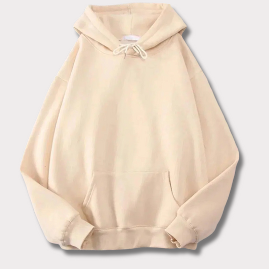 Style Comfortable Beige colour Fleece Hoodie - Bn-Ahmad Collection