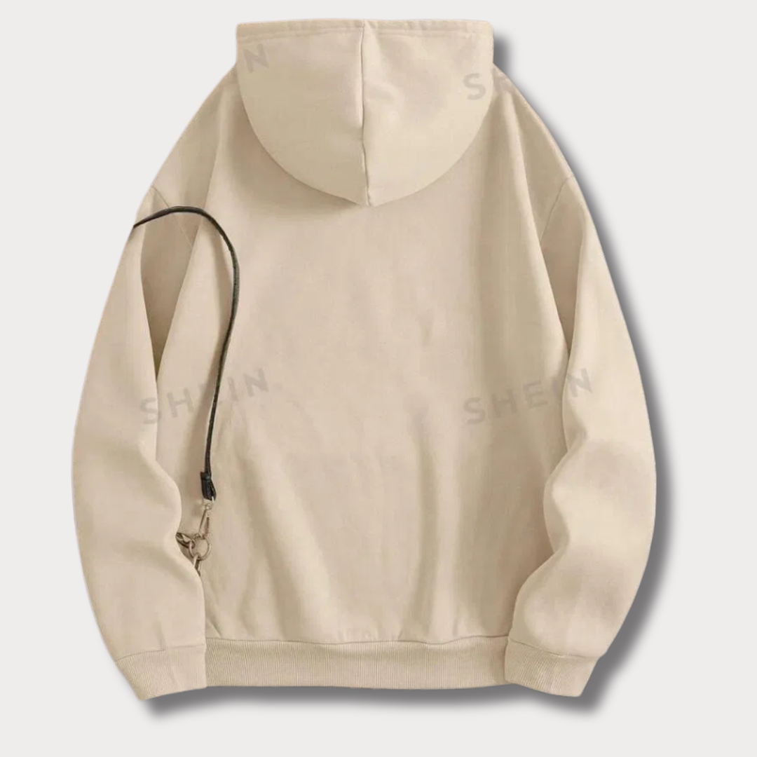Style Comfortable Beige colour Fleece Hoodie - Bn-Ahmad Collection