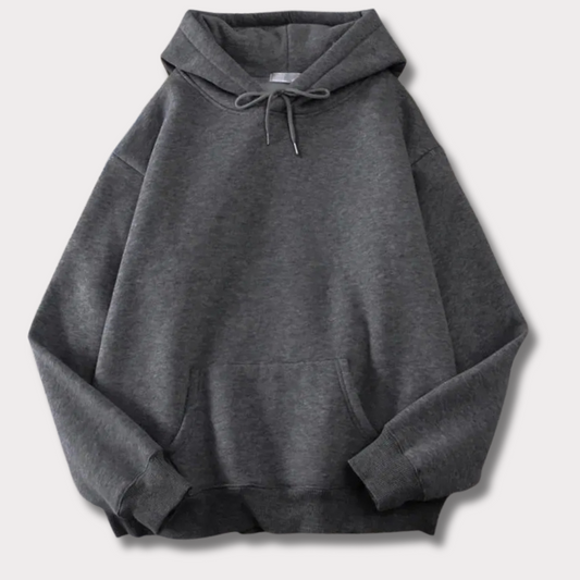 Perfect Casual Wear - Comfortable Grey Fleece Hoodie - Bn-Ahmad Collection