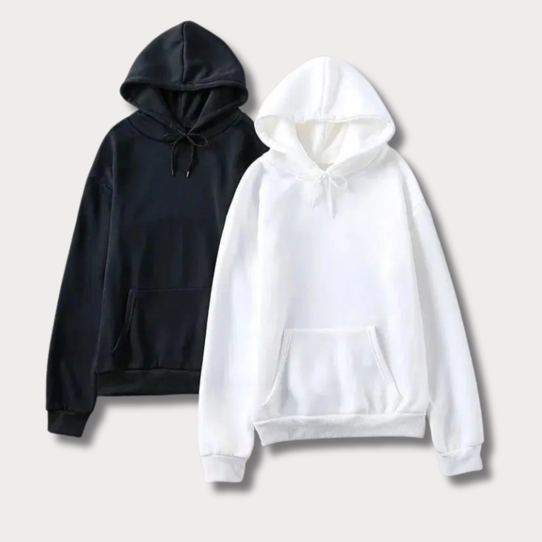 Cozy Fleece Hoodie Set - Pack Of 2 - Bn-Ahmad Collection