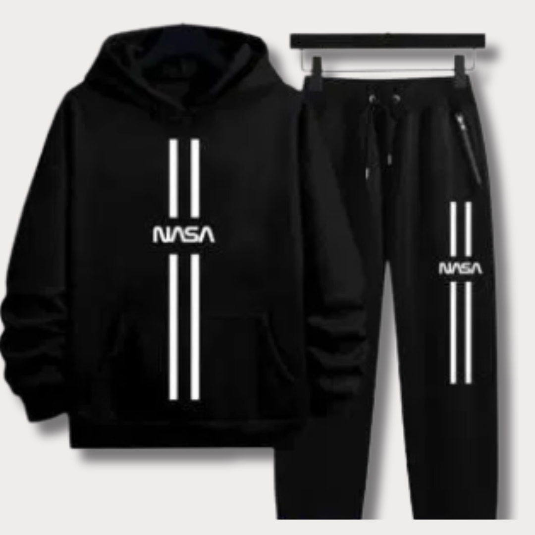 Men's Fleece NASA Printed Track Suit - Bn-Ahmad Collection