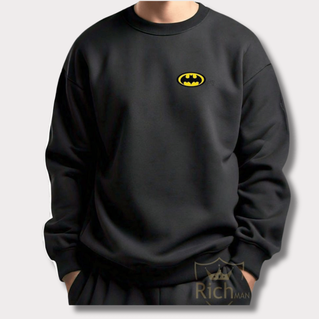 2 Pc Men's Printed Fleece Sweatshirt Bn-Ahmad Collection 