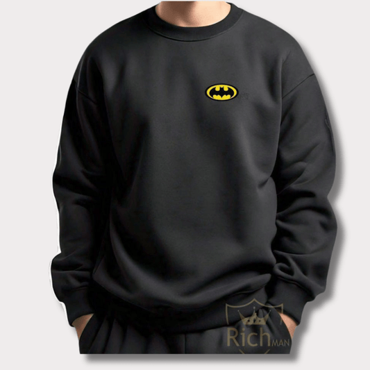 2 Pc Men's Printed Fleece Sweatshirt Bn-Ahmad Collection 