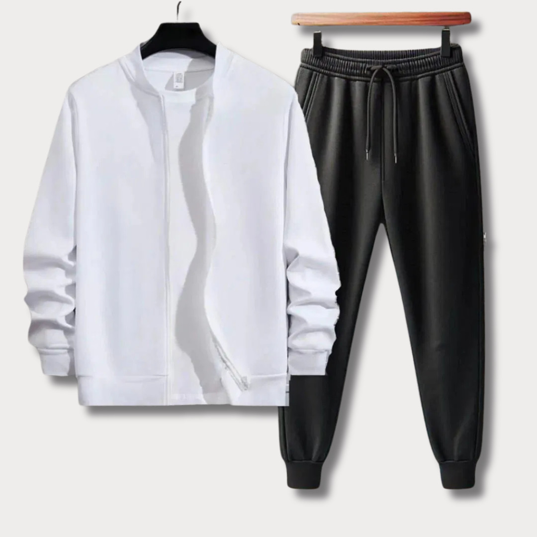 2 Pcs Polyester Stylish Men's Zipper Track Suit - Bn-Ahmad Collection