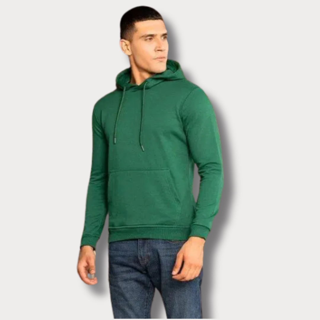 Men's Fleece Plain Hoodie - Bn-Ahmad Collection