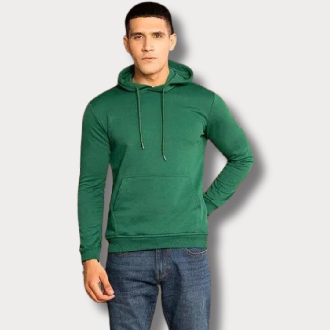 Men's Fleece Plain Hoodie - Bn-Ahmad Collection