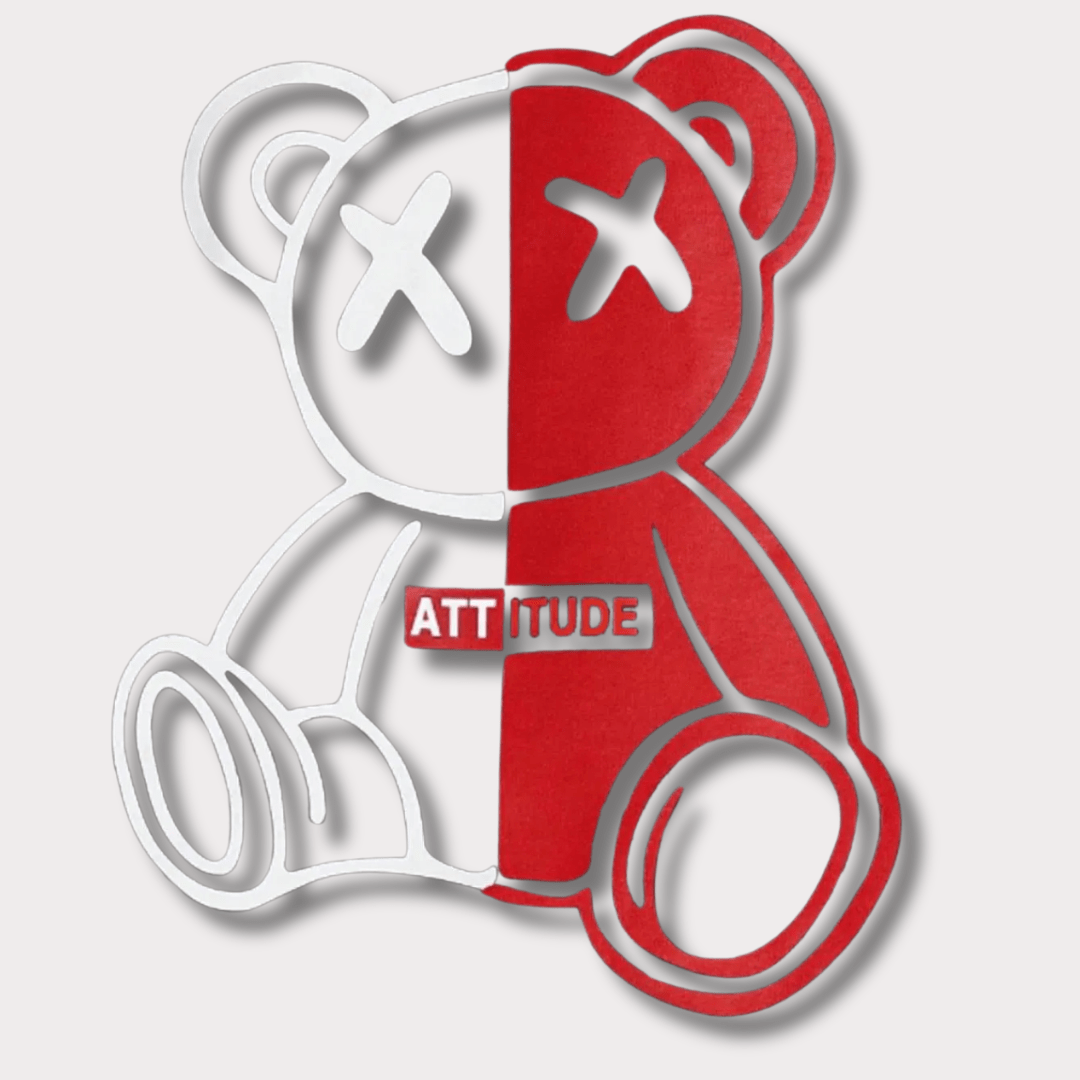 Attitude Bear Printed Cotton Sweatshirt Bn-Ahmad Collection 